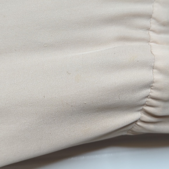 Parker 100% Silk Sleeveless Gold Sequin Fully Lined Mini Dress Nude L - Picture 7 of 15